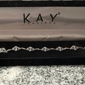 Kay Jewelers Intricate Silver Bracelet